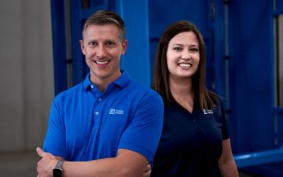 MTS team, male and female smiling