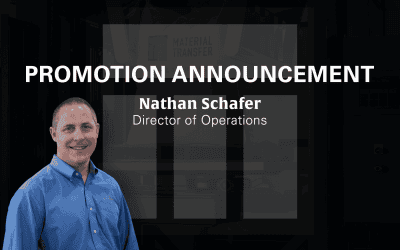 Pormotion Announcement Nathan Schafer Director Of Operations Material Transfer